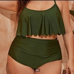 2 piece high waisted bathing suit